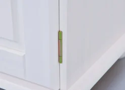 Buffet FELIX 130x198x43 cm Massivholz Kiefer weiß