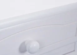 Buffet FELIX 130x198x43 cm Massivholz Kiefer weiß