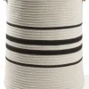 casaNOVA Aufbewahrungskorb rund LINE 40 cm weiß /schwarz