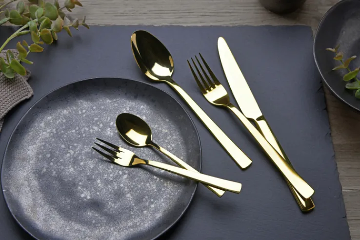 casaNOVA Besteck-Set LIMA 30-teilig goldfarbig