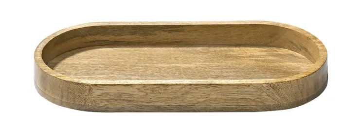 casaNOVA Dekotablett 21 x 46 cm Holz