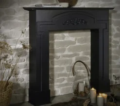 casaNOVA Kaminumrandung MITTERNACHT 122 cm schwarz