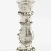 casaNOVA Kerzenständer klein 14 cm silberfarbig