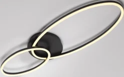 casaNOVA LED Deckenlampe VERSA schwarz