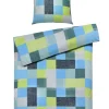 casaNOVA Renforcé-Bettwäsche HAILEY 135 x 200 cm blau/grün
