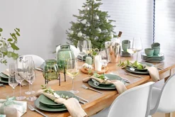 casaNOVA Vase 19 cm 2-teilig grün