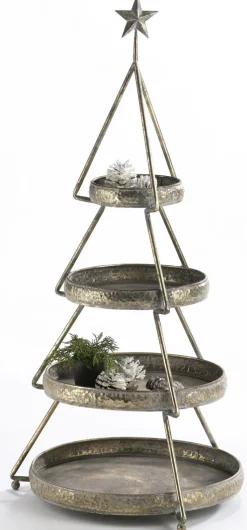 Weihnachtsglanz by casaNOVA casaNOVA Weihnachten Etagere GOLDENE PRACHT 102 cm