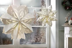 casaNova Weihnachten Lichtobjekt Schneeflocke 76 cm Weiß