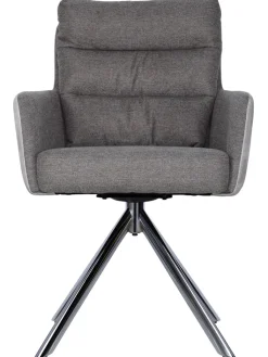 CASAVANTI Armlehnenstuhl 65x90 cm Samt Beige / Braun