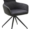 CASAVANTI Armlehnstuhl COMO grau/schwarz