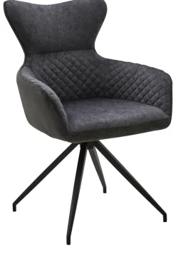 CASAVANTI Armlehnstuhl COMO grau/schwarz
