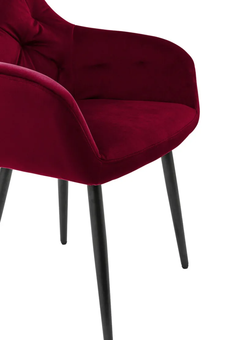 CASAVANTI Armlehnstuhl Samt rot