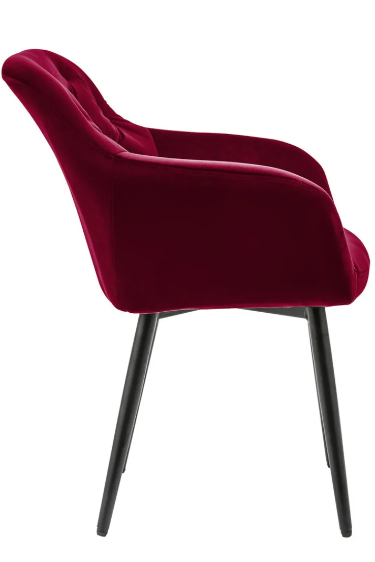 CASAVANTI Armlehnstuhl Samt rot