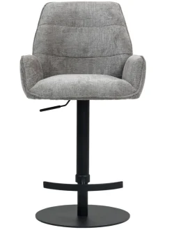 CASAVANTI Barstuhl mit Armlehnen BEA grau/schwarz