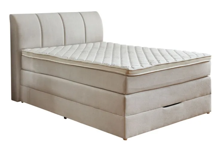 CASAVANTI Boxspringbett MILANO 140 x 200 cm beige