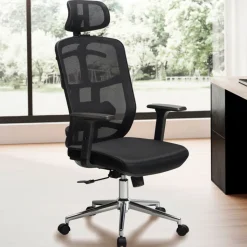 CASAVANTI Bürostuhl 68x130x68 cm Stoff schwarz