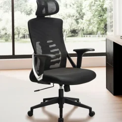 CASAVANTI Bürostuhl 65x123x65 cm Stoff schwarz