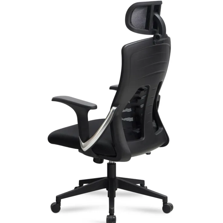 CASAVANTI Bürostuhl 65x123x65 cm Stoff schwarz