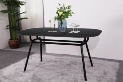 CASAVANTI Esstisch 150 x 90 cm schwarz