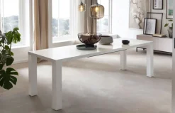 CASAVANTI Esstisch 120-240 x 80 cm weiß