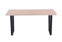 CASAVANTI Esstisch 160 x 90 cm Sonoma Eiche/schwarz