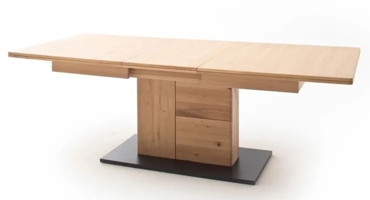 CASAVANTI Esstisch BARCELONA 100 x 180-230 cm Balkeneiche bianco