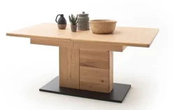 CASAVANTI Esstisch BARCELONA 100 x 180-230 cm Balkeneiche bianco