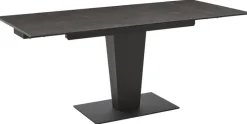 CASAVANTI Esstisch LAGO 120(180) x 80 cm Glaskeramik/schwarz