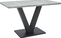 CASAVANTI Esstisch MIA 135 x 80 cm Metall/Zement-Optik