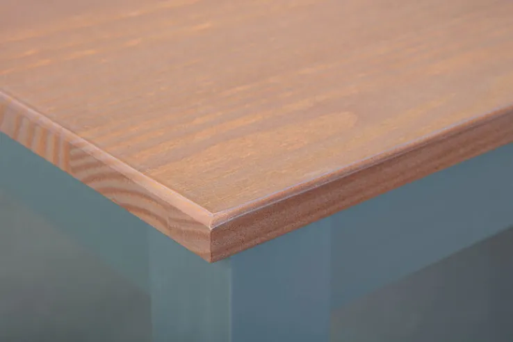 CASAVANTI Esstisch NICLAS 1.1 160x90x75 cm Massivholz grau/braun