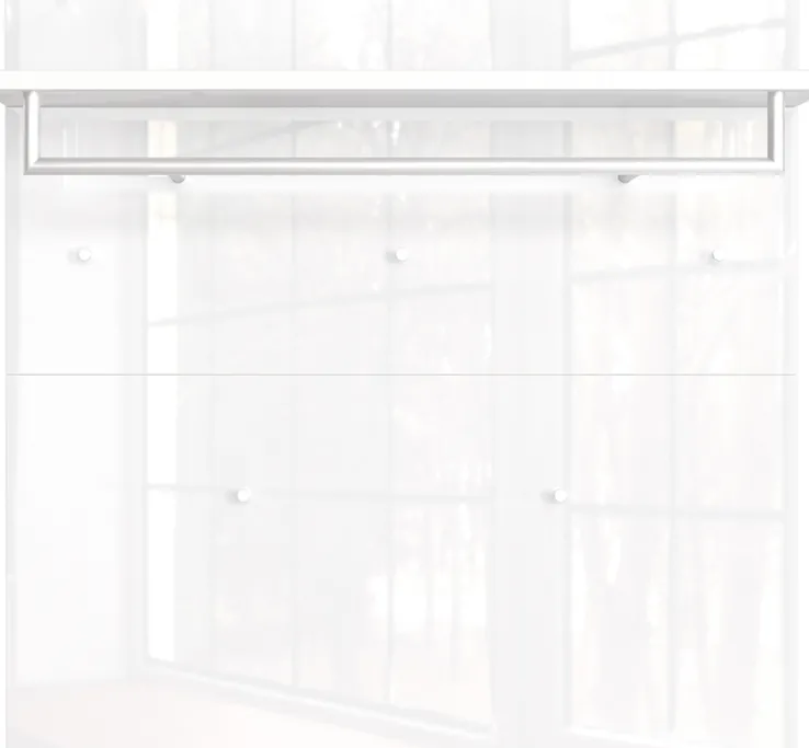 CASAVANTI Garderobenpaneel GENOVA 97 x 96 cm weiß