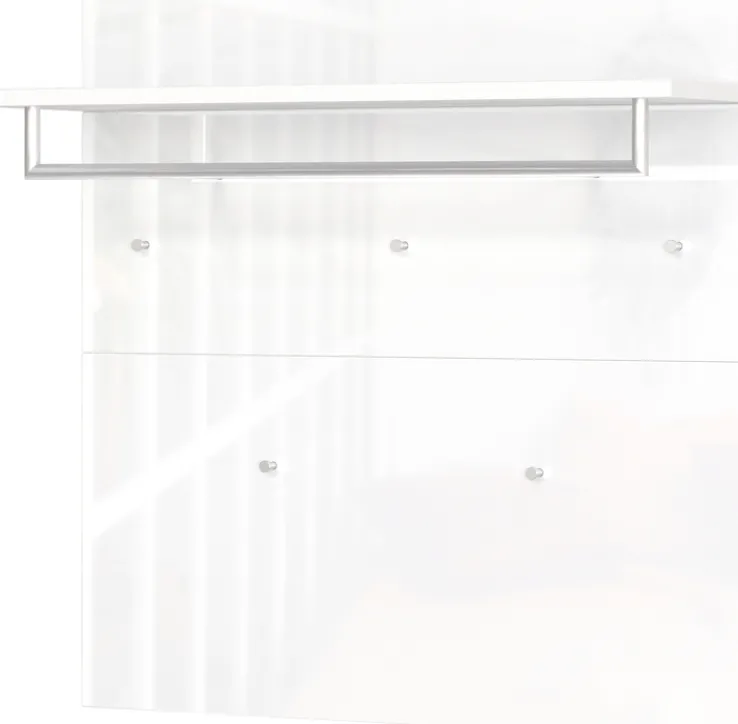 CASAVANTI Garderobenpaneel GENOVA 97 x 96 cm weiß