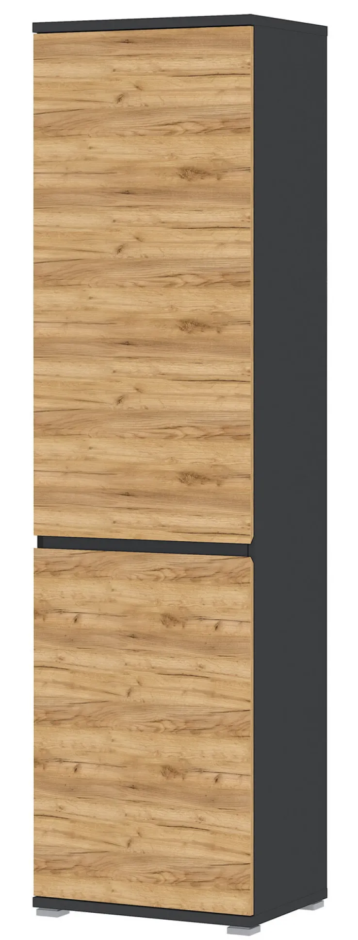 CASAVANTI Garderobenschrank ALMADA anthrazit /Navara Eiche NB