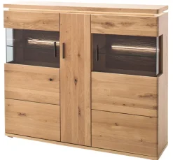 CASAVANTI Highboard BARCELONA 150 cm Balkeneiche bianco