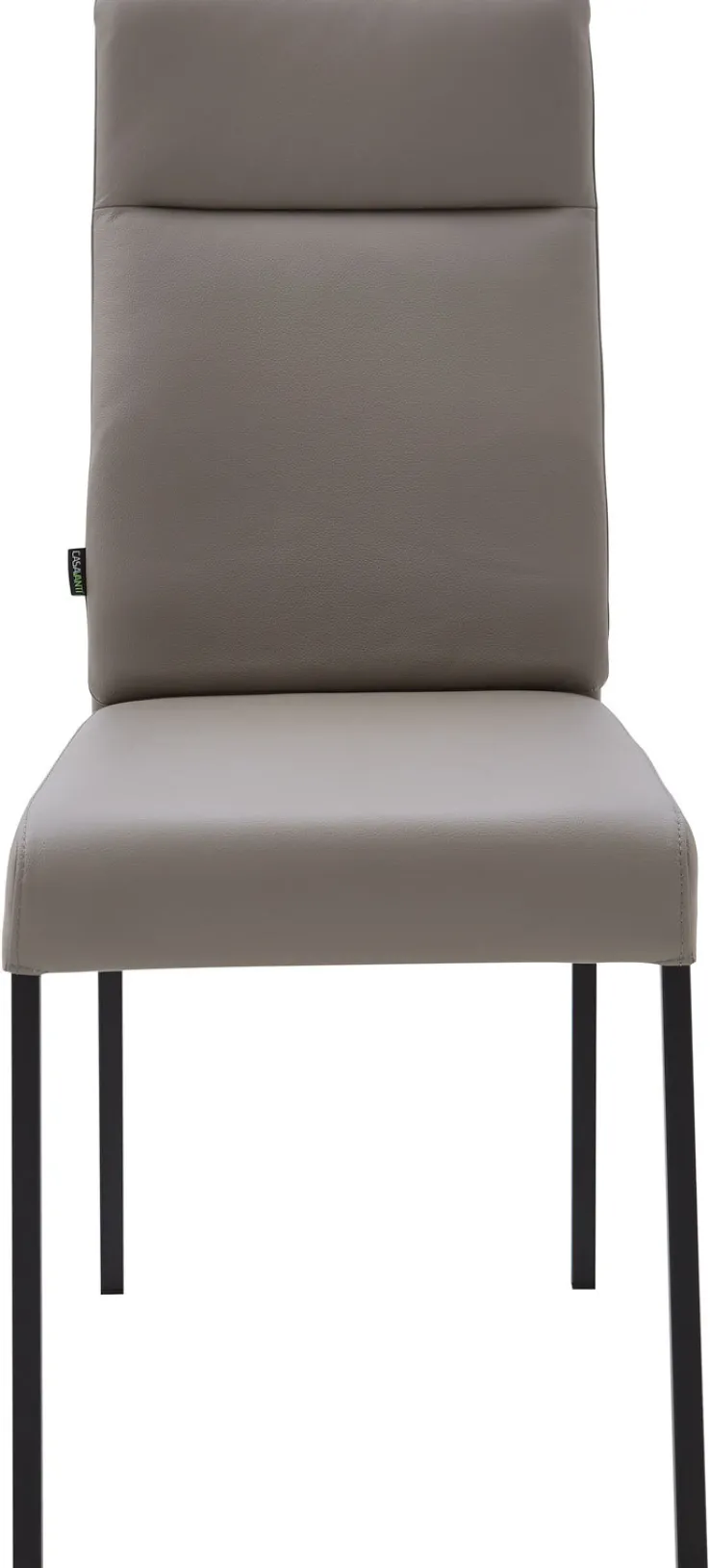 CASAVANTI Polsterstuhl LONDON III 2er Set Leder grau/schwarz