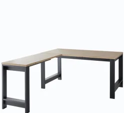 CASAVANTI Schreibtisch-Winkel JASMIN Graphit/ Artisan Eiche