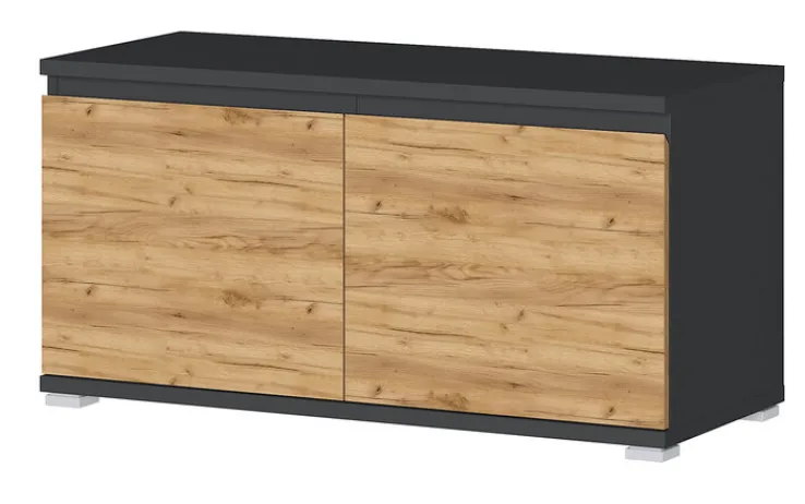 CASAVANTI Schuhbank ALMADA 96 x 52 cm anthrazit /Navara Eiche NB