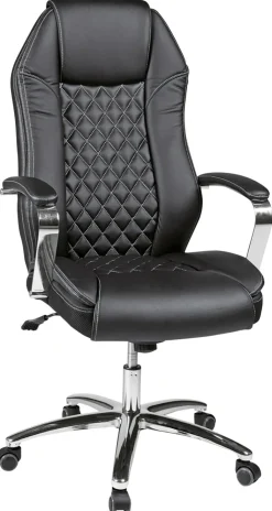 Chefsessel CURVER Lederlook Schwarz