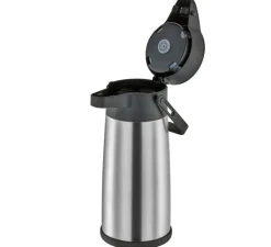 cilio Pumpkanne FESTINO 2,2 Liter silber/schwarz