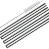 cilio Trinkhalm-Set STEEL PICCOLO 4er Set gerade Edelstahl poliert