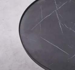 QUARTIER Couchtisch - Set KALMAR 2-tlg. Steinoptik schwarz/weiß