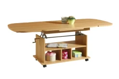 QUARTIER Couchtisch BABSI III 107-157 x 67 cm Buche