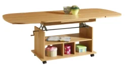 QUARTIER Couchtisch BABSI III 107-157 x 67 cm Buche