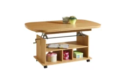 QUARTIER Couchtisch BABSI III 107-157 x 67 cm Buche