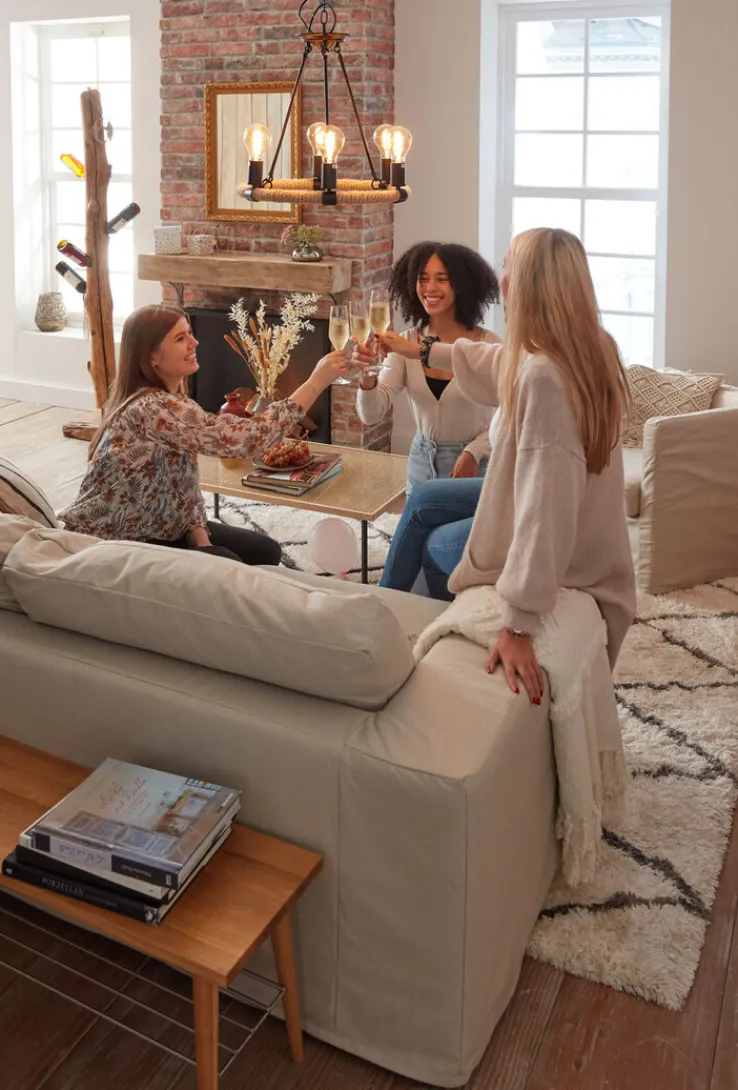 QUARTIER Couchtisch BRODY Wiener Geflecht