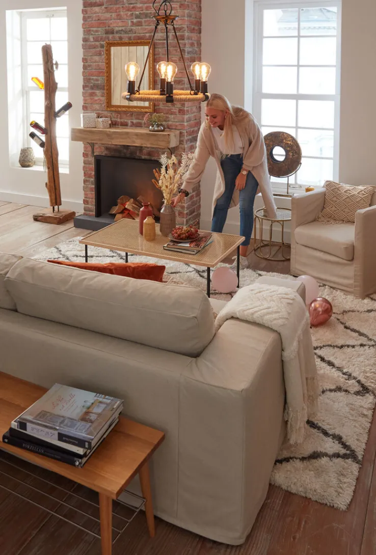 QUARTIER Couchtisch BRODY Wiener Geflecht