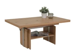 QUARTIER Couchtisch BRUCE 110-177 x 53-69 x 68 cm Artisan Eiche