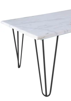 QUARTIER Couchtisch GANO 110 x 60 cm weiß schwarz