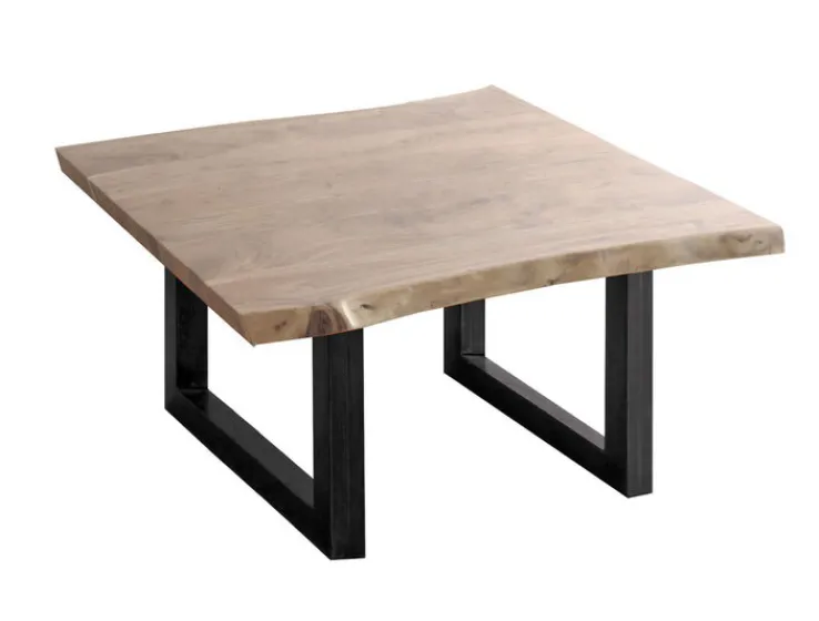 QUARTIER Couchtisch JOHNSON 80 x 40 x 80 cm Akazienholz Hela braun