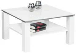 QUARTIER Couchtisch LENA 75 x 75 x 45 cm weiß